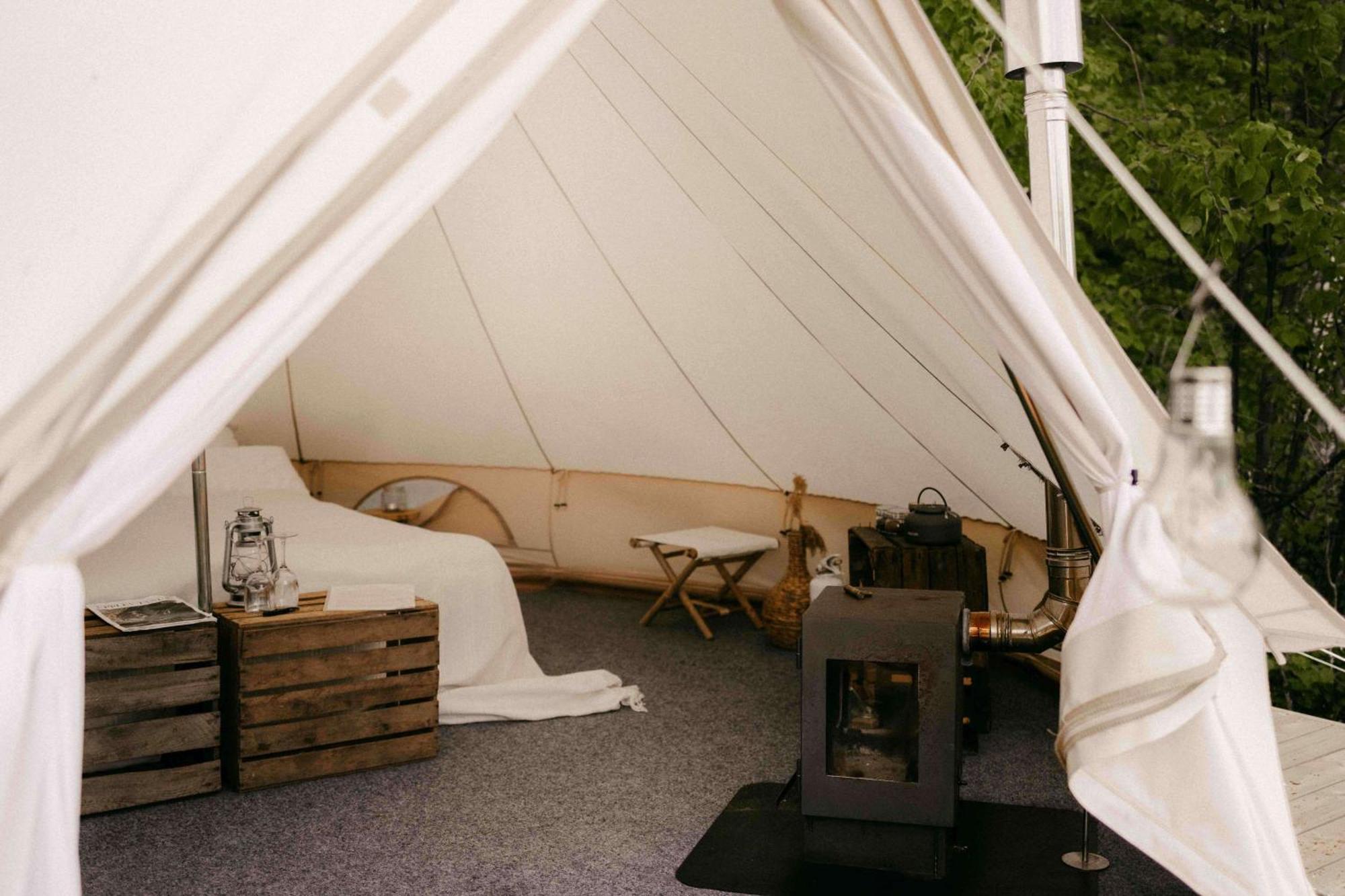 Falkeroed - Lyxig Glamping I Naturreservat Ink Frukost Гребестад Екстериор снимка