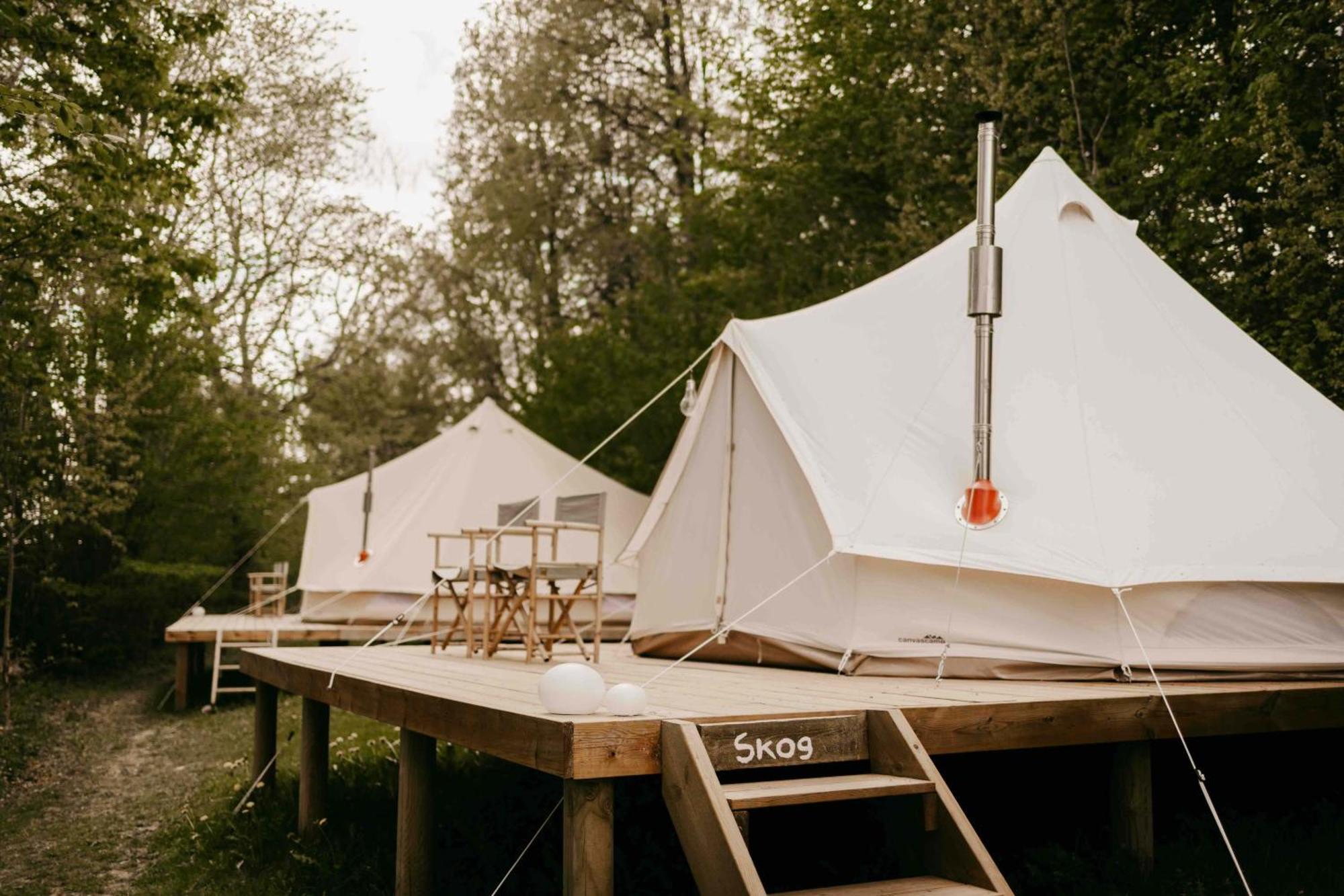 Falkeroed - Lyxig Glamping I Naturreservat Ink Frukost Гребестад Екстериор снимка