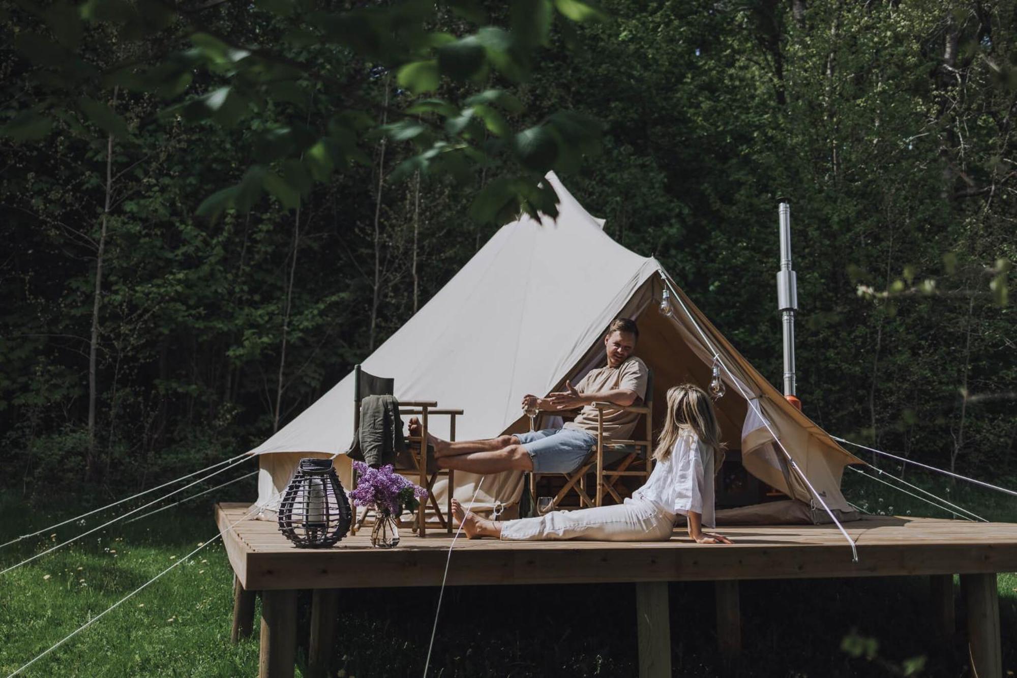 Falkeroed - Lyxig Glamping I Naturreservat Ink Frukost Гребестад Екстериор снимка